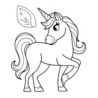 Easter Unicorn Coloring Pages