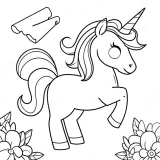 Easter Unicorn Coloring Page 35083-29200