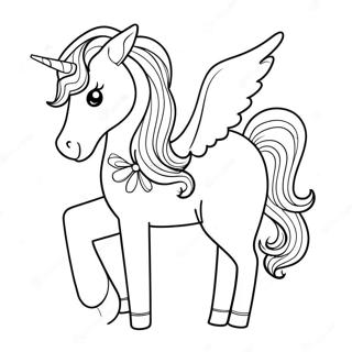 Sparkly Easter Unicorn Coloring Page 35084-29201