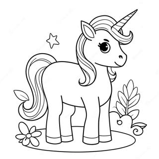 Sparkly Easter Unicorn Coloring Page 35084-29202