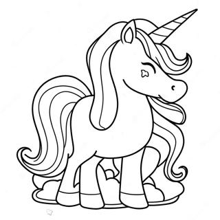 Sparkly Easter Unicorn Coloring Page 35084-29203