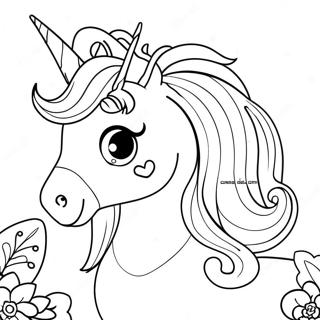 Sparkly Easter Unicorn Coloring Page 35084-29204