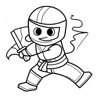 Zane Ninjago In Action Coloring Page 35094-29209