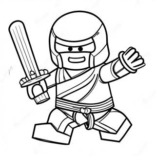 Zane Ninjago In Action Coloring Page 35094-29211