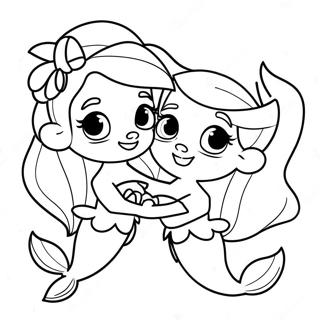 Ariel And Melody Coloring Pages