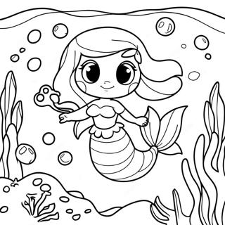 Ariel Underwater Adventure Coloring Page 35104-29218