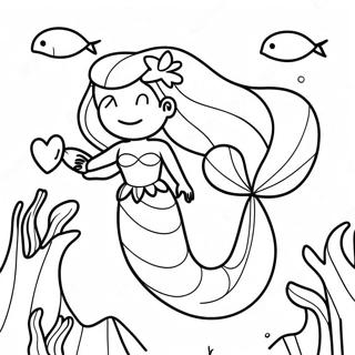 Ariel Underwater Adventure Coloring Page 35104-29220