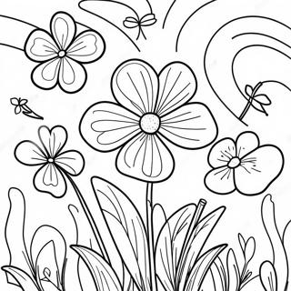 Clover Coloring Pages