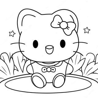 Cute Hello Kitty And Friends Coloring Page 35164-29267