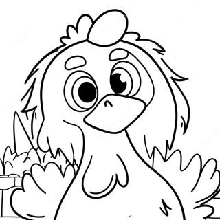 Funny Chicken Run Characters Coloring Page 35174-29275