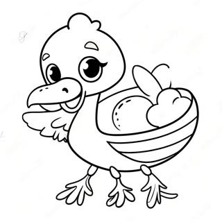 Cute Baby Stork Delivering A Baby Coloring Page 35194-29292