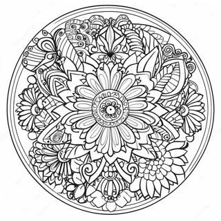 Butterfly Mandala Coloring Page 35243-29326