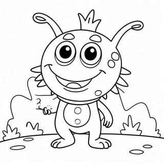 Henry Hugglemonster Coloring Page 35263-29344