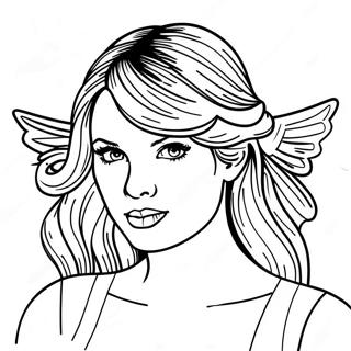 Taylor Swift Evermore Coloring Pages