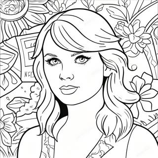 Taylor Swift Evermore Coloring Page 35273-29351