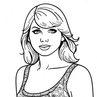 Taylor Swift Evermore Coloring Page 35273-29352