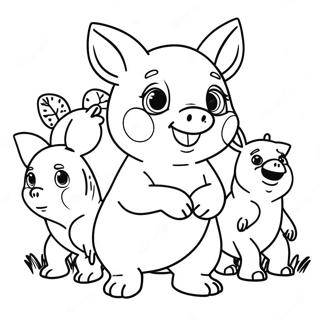 Pibby With Friends Coloring Page 35284-29364