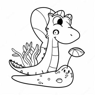 Cute Venus Fly Trap With Cartoon Face Coloring Page 35294-29371