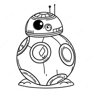 Bb8 In A Galactic Adventure Coloring Page 35304-29378