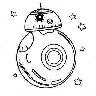 Bb8 In A Galactic Adventure Coloring Page 35304-29380