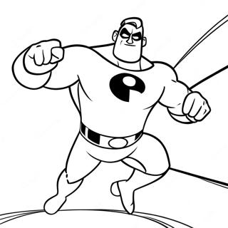 Mr Incredible In Action Coloring Page 35334-29401