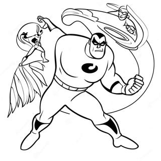 Mr Incredible In Action Coloring Page 35334-29403