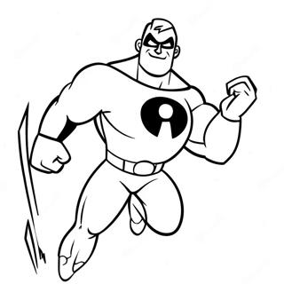 Mr Incredible In Action Coloring Page 35334-29404