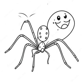 Cute Daddy Long Legs Coloring Page 35354-29417