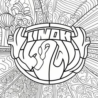 New York Knicks Logo Coloring Page 35364-29426