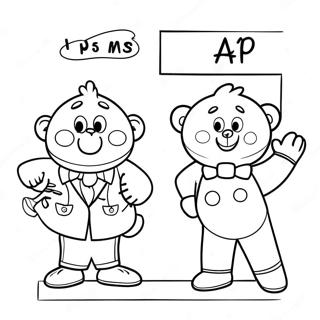 Fun Duo Abc Coloring Page 35374-29434