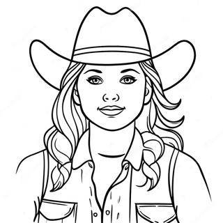 Country Girl Coloring Pages