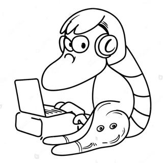 Safe Internet Practices Coloring Page 35394-29449