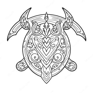 Skyrim Logo Coloring Page 35403-29454