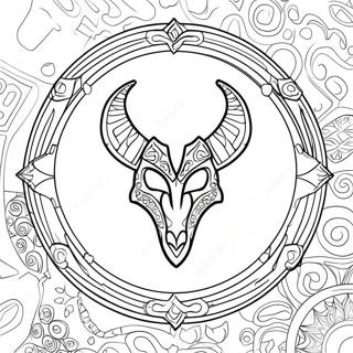 Skyrim Logo Coloring Page 35403-29455