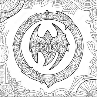 Skyrim Logo Coloring Page 35403-29456