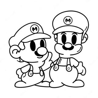 Cappy And Mario Adventure Coloring Page 3540-2878