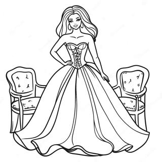 Fashion Barbie Coloring Page 35413-29462