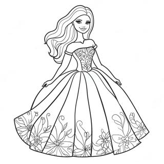 Fashion Barbie Coloring Page 35413-29464