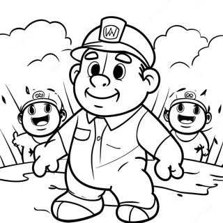 Ralph Leading The Group Coloring Page 35434-29484