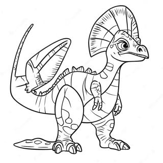 Dilophosaurus Coloring Page 35443-29487