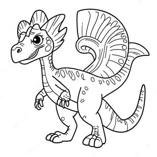 Dilophosaurus Coloring Page 35443-29488