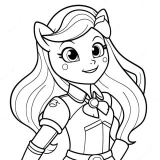 Sunset Shimmer Equestria Girl Coloring Page 35463-29502