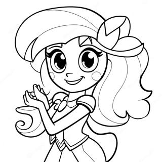 Sunset Shimmer Equestria Girl Coloring Page 35463-29503