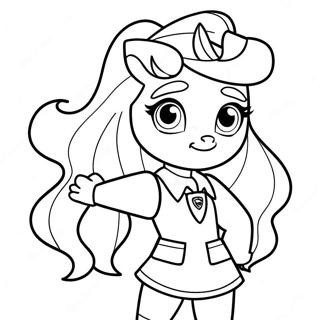 Adventurous Sunset Shimmer Equestria Girl Coloring Page 35464-29506