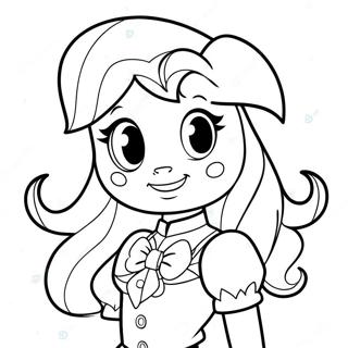 Adventurous Sunset Shimmer Equestria Girl Coloring Page 35464-29507