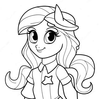 Adventurous Sunset Shimmer Equestria Girl Coloring Page 35464-29508