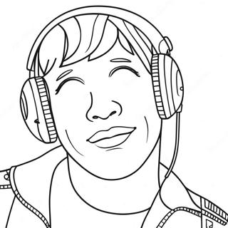 Pop Star Coloring Pages