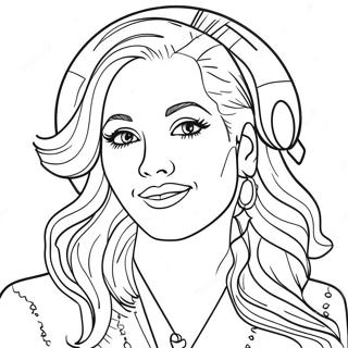 Pop Star Coloring Page 35473-29510