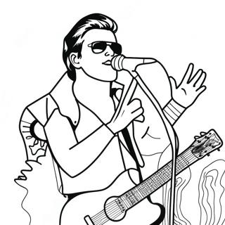 Pop Star Coloring Page 35473-29512