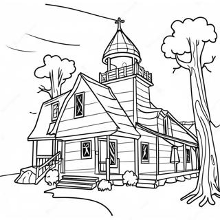 Jamestown Historic Settlement Coloring Page 35483-29520